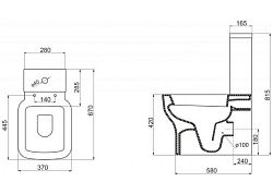 Унитаз напольный BelBagno Vaso BB127CP