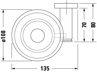Полочка для мыла Duravit D-Code 0099181000 хром фото 5