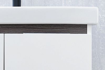 Тумба под раковину Aquaton Рене 80 белый, грецкий орех (1A222201NRC80) фото 9