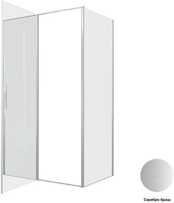 Душевой уголок Allen Brau Priority 120x80 3.31008.BA + 3.31014.BA серебро браш фото 4