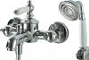 Смеситель для ванны с коротким изливом с аксессуарами Bravat Art (F675109C-B) фото 1
