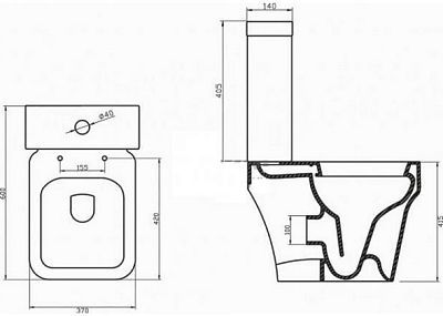 Унитаз напольный BelBagno Janice BB124CP фото 3