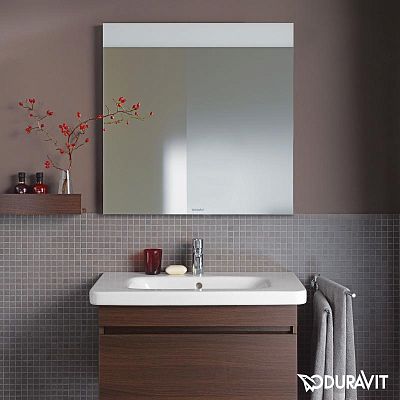 Зеркало с подсветкой Duravit Brioso BR7001 серый матовый фото 1