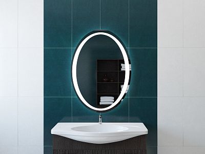 Зеркало для ванной с подсветкой Sfera ELIPSE 100х70 фото 1