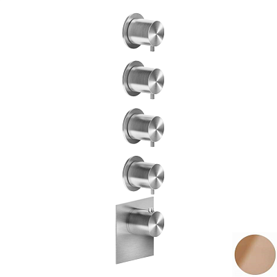 Смеситель Gessi Gessi316 Wellness 54508-708 шлифованная медь фото 1