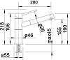 Смеситель Blanco ALTA-S Compact 520730 фото 2