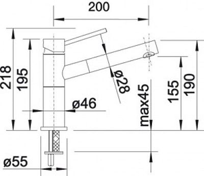 Смеситель Blanco ALTA-S Compact 520730 фото 2
