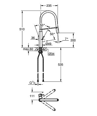 Смеситель для кухни Grohe Concetto 31491000 фото 2