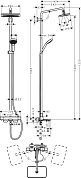 Душевая стойка Hansgrohe Croma E Showerpipe 280 1jet 27687000