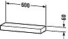 Полка Duravit Starck furniture S1942704040 черный глянцевый фото 2