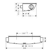 Смеситель Hansgrohe Ecostat Select 13161400