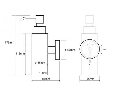 Дозатор для жидкого мыла Bemeta Neo 104109015 фото 2