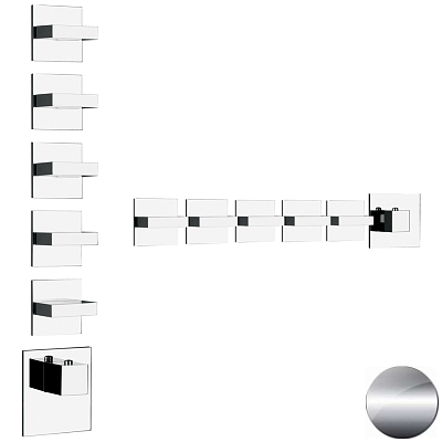 Смеситель Gessi Rettangolo Wellness 43220-706 черный металл фото 1