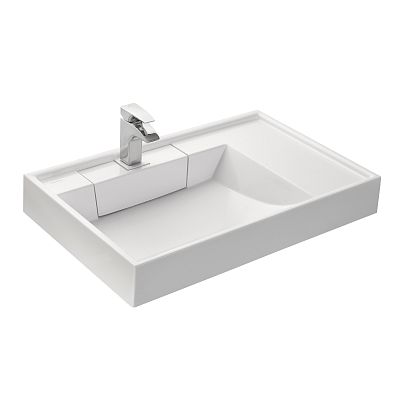 1A72113KRW010 раковина для стиральной машины РЕЙН 80 /50х80х13,8/ (белый) фото 1