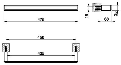 Полотенцедержатель Gessi Eleganza Accessories 46500-706 чёрный металл фото 2
