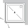Душевой уголок Vegas Glass EA 80*90 01 01 фото 2