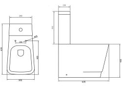 Унитаз напольный BelBagno Romina BB121CP