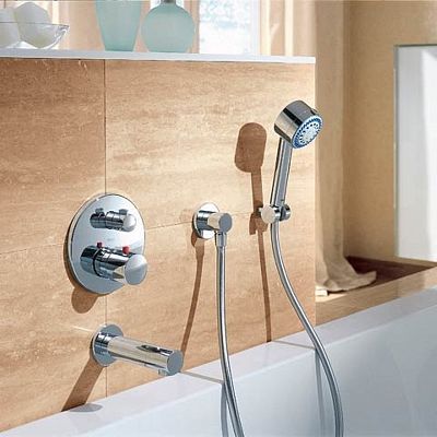 Шланговое подсоединение Keuco 54947 010000 круглая розетка хром фото 3