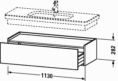 Тумба подвесная Duravit DuraStyle DS628301414 терра фото 2