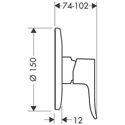 Смеситель Hansgrohe Metris 31686000 фото 2
