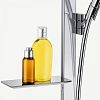 Штанга для душа HANSGROHE Unica E 27640400 с держателем для лейки, полкой и шлангом, цвет Белый/Хром фото 2