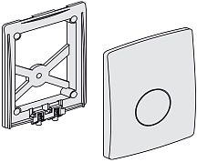РАСПРОДАЖА Декоративная панель для писсуара Sanit 03 106 01 с рамкой с ручной кнопкой смыва, белая