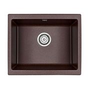 Мойка кварцевая GERA, PM205546-CO, кофе, 555х460, подст. мон. Paulmark