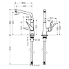 Смеситель Hansgrohe Metris 14823000 фото 3