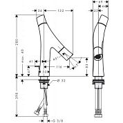 Смеситель Hansgrohe Axor Starck Organic 12010000