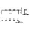 Планка 5 крючков (28035A) фото 2