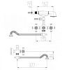 Смеситель для ванны Zorg (A 7001WDN-BR) фото 2