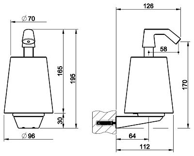 Дозатор для жидкого мыла Gessi Cono Accessories 45413-299 чёрный фото 2