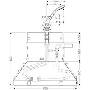 Набор Secuflex на край ванны с ручным душем Hansgrohe Axor Bouroullec 19418000