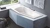 Nika 170*70 L Асимметричная акриловая ванна C-bath фото 2