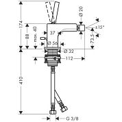 Смеситель для биде Hansgrohe Axor Citterio 39210000