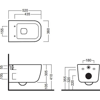 Унитаз подвесной Hatria Bianca Y1X401 фото 2