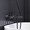401000300 Merkur смеситель для ванны - душа, чёрный фото 2