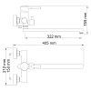 Main 4102L Смеситель для ванны с длинным изливом фото 6