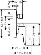 Смеситель Hansgrohe Metris 31451000
