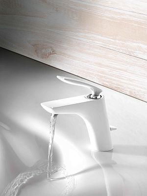 520239175 смеситель BALANCE умывальник (бел.хром) фото 7