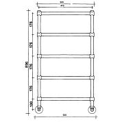 Полотенцесушитель Margaroli Sole 442/5-50 CRN