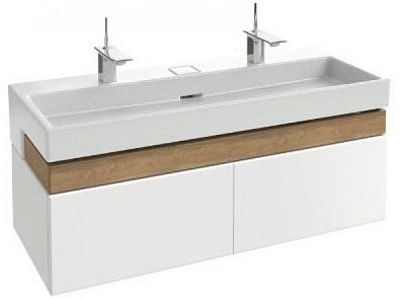 EB1188-G1C  тумба TERRACE 120см /120х48х38/ (белый глянцевый) фото 1