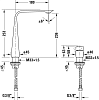 Смеситель для раковины Duravit D.1 D11130009010 , хром фото 2