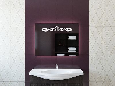 Зеркало для ванной с подсветкой Sfera OLESYA 120х70 фото 1