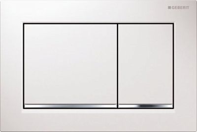 Клавиша для смыва Geberit Omega30  115.080.KJ.1  белый/хром фото 1