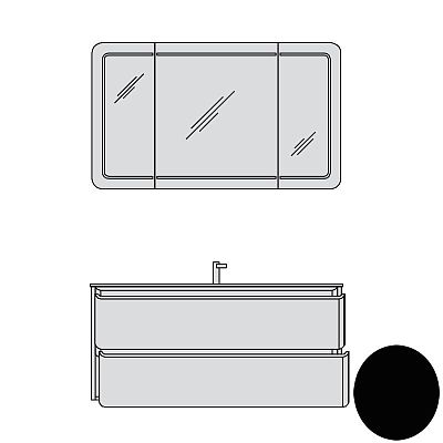 Тумба под умывальник Pelipal Evo EO-WTUSL 01 8754/472 фото 2