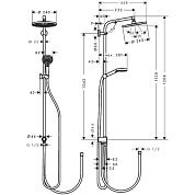 Душевая стойка Hansgrohe Crometta S 240 1jet Showerpipe Reno 27270000