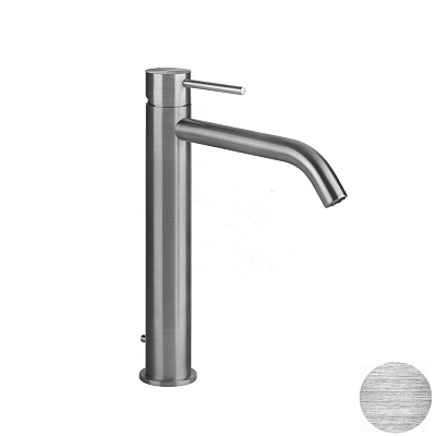 Смеситель Gessi Gessi316 Flessa 54003-707 шлифованный черный металл фото 1