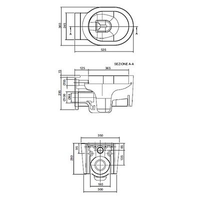 Унитаз Scarabeo Bucket 8812CLBK фото 3
