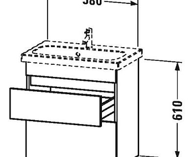 Тумба подвесная Duravit DuraStyle DS647901414 терра фото 2